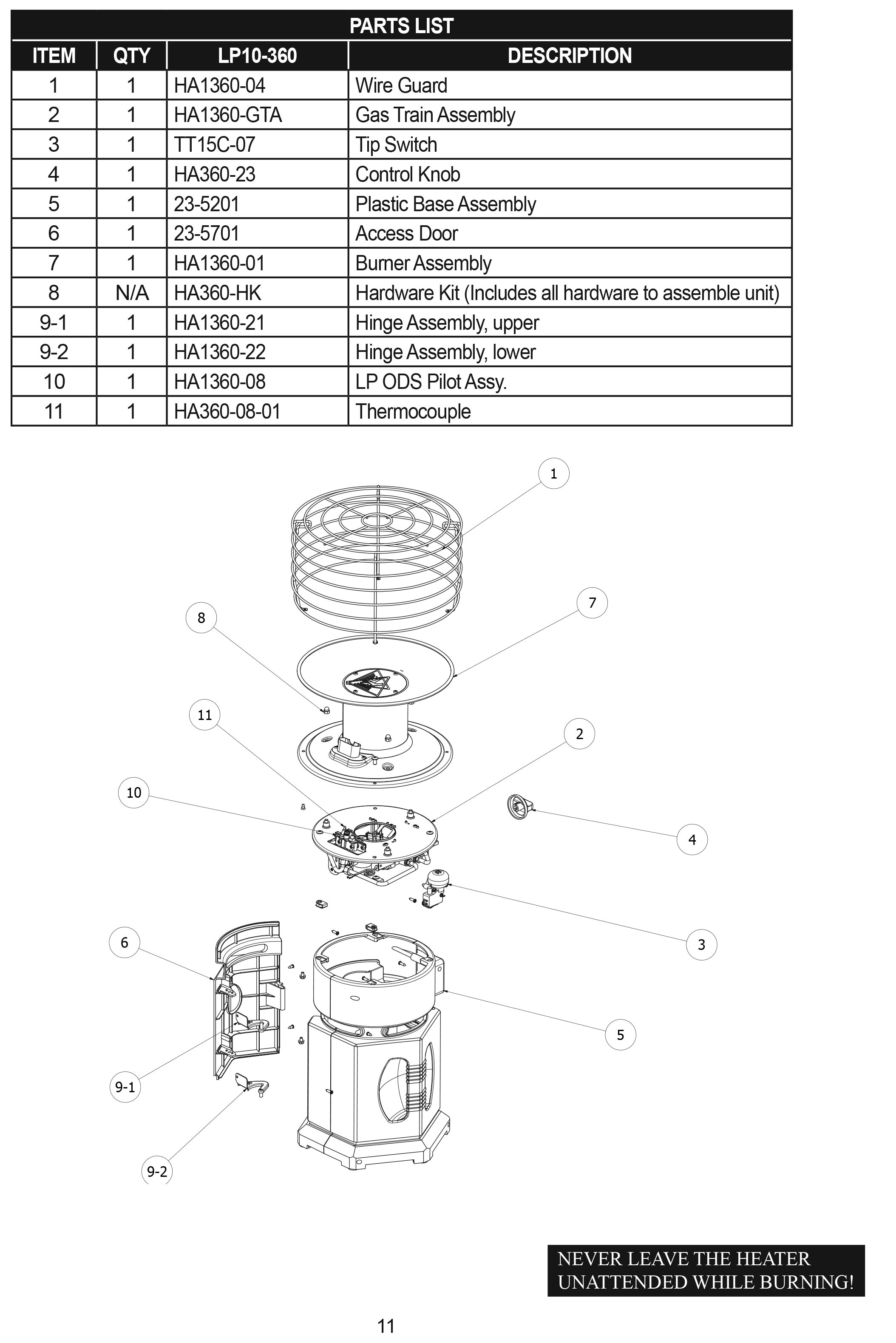 Comfort Gear Single Tank Portable 360 Degree Indoor Outdoor Propane Heater  PPH360-10 - World Marketing of America, Inc.